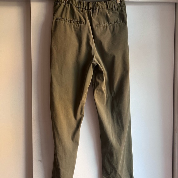 Kaki pleated trousers - Picture 3 of 4